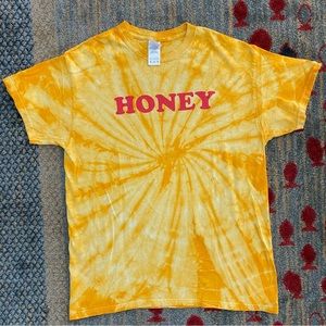 Vintage yellow tie-dye T-shirt